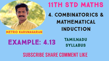 11th Std Maths Example 4.13 Find the total number of outcomes when five coins are tossed