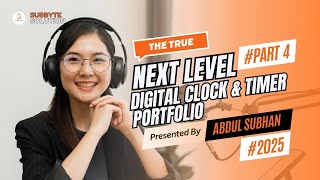 Portfolio Part 4 | Enhanced Digital Clock & Timer 2025 | Stopwatch + Countdown + Dynamic Background