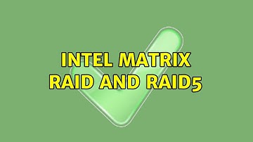 Intel Matrix Raid and Raid5