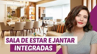 COMO DECORAR SALA DE ESTAR E JANTAR INTEGRADAS | #DicaDaPâ screenshot 1