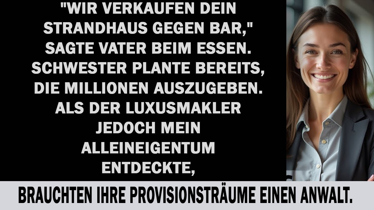 „Wir haben das Anwesen in Malibu zum Verkauf angeboten“, sagte mein Vater am Sonntagstisch und schnitt sein Fleisch, als wäre nichts dabei. Ich legte die Gabel hin. Das Haus gehörte mir – allein....