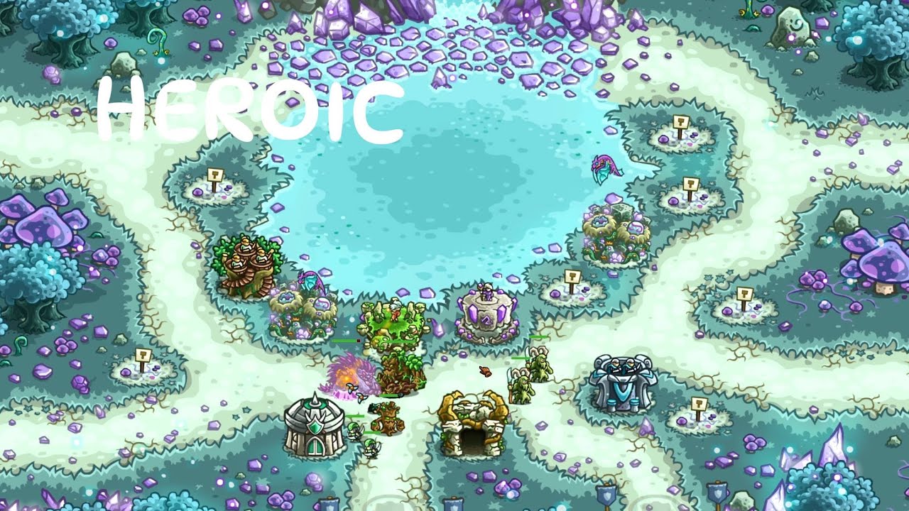 Kingdom Rush Origins - The Crystal Lake - Heroic