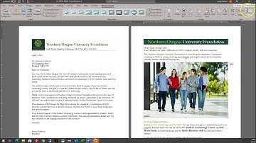 Word Module 3 SAM End of Module Project 1:  Northern Oregon University Foundation