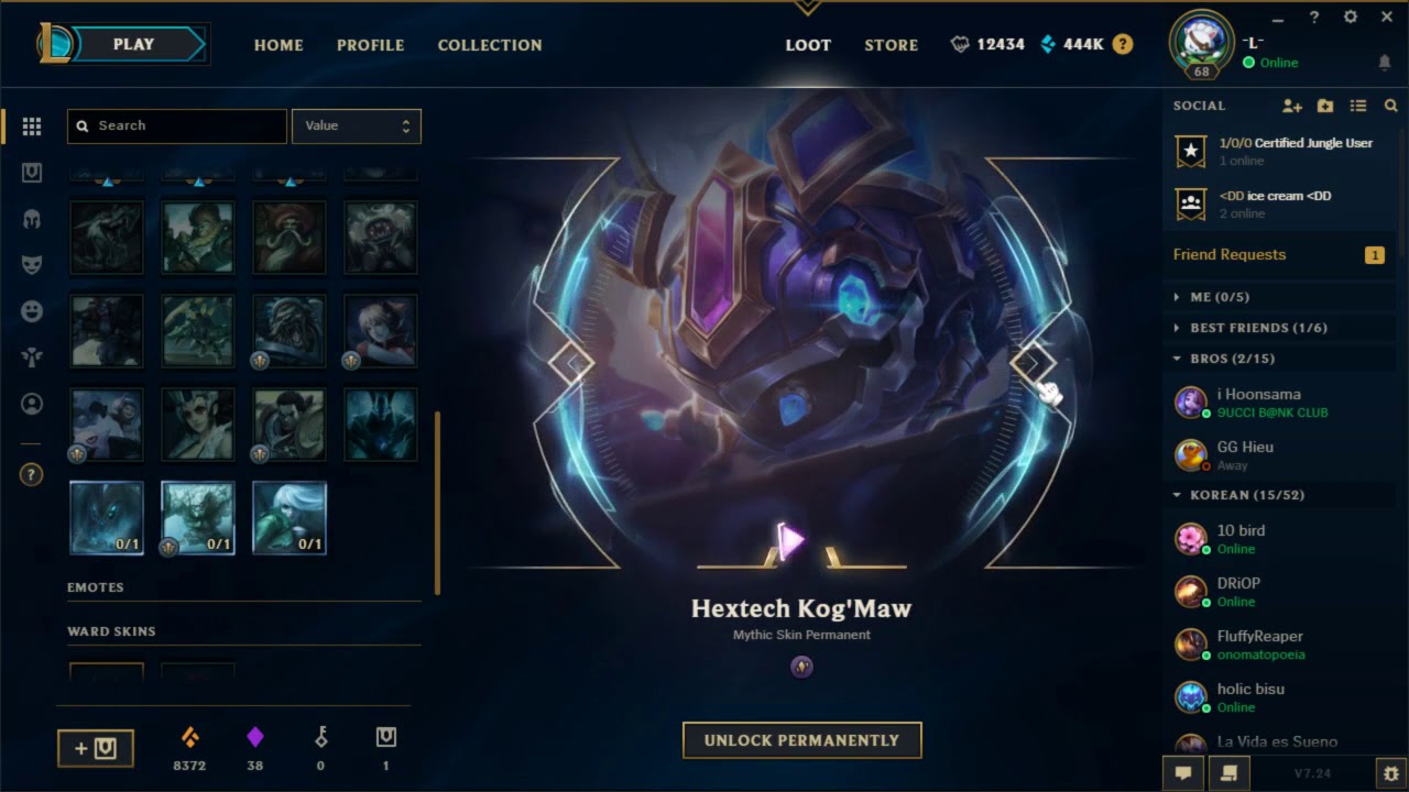 open loot for hextech kogmaw