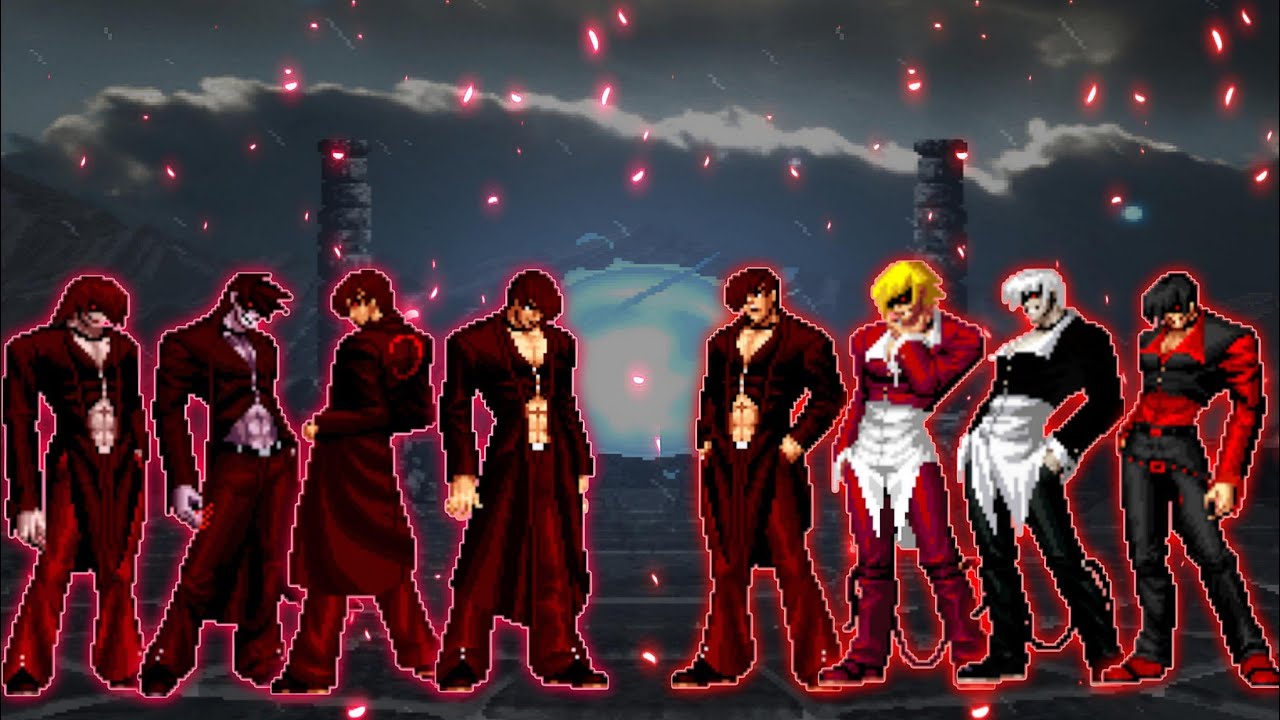 [KOF Mugen] Blood Yagami LV3 Team VS. Boss Red Iori Team (Request Match)