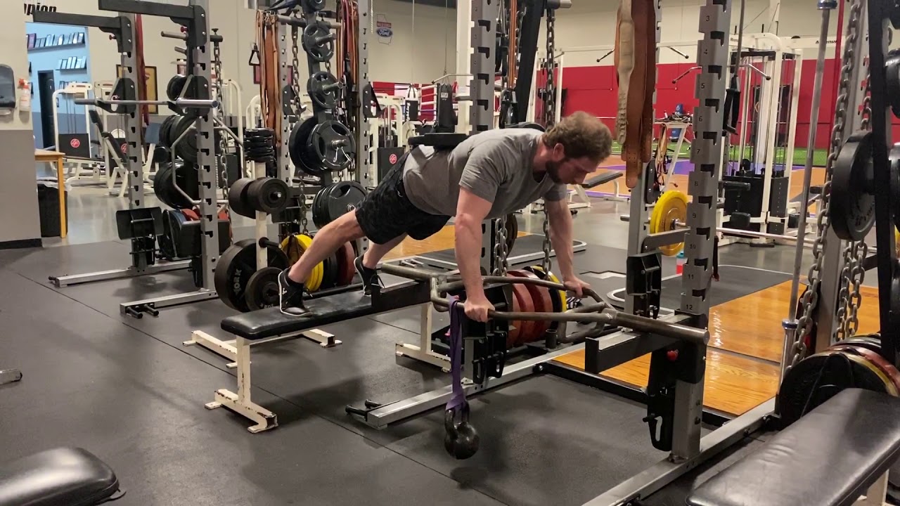 CRAZIEST PUSHUP EVER!!! Offset Hanging Band Trap Bar Longitudinal