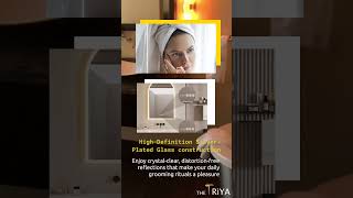 Smart Arched LED Bathroom Vanity Mirror with Time & Temperature Display