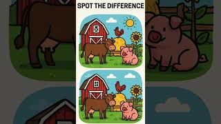 Can You Spot All 5 Differences Hard Farm Puzzle Challenge