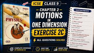 Motion in One Dimension | Exercise 2C | Class 9 Physics Chapter 2 | All Answer