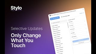 Stylo – Update Only What You Change | Figma Plugin