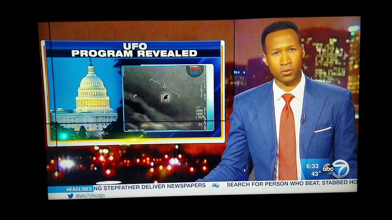 UFO Footage from DoD on ABC Chicago News YouTube