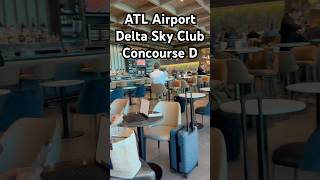 Atlanta Airport | Delta Sky Club on Concourse D #airport #deltaairlines #travel