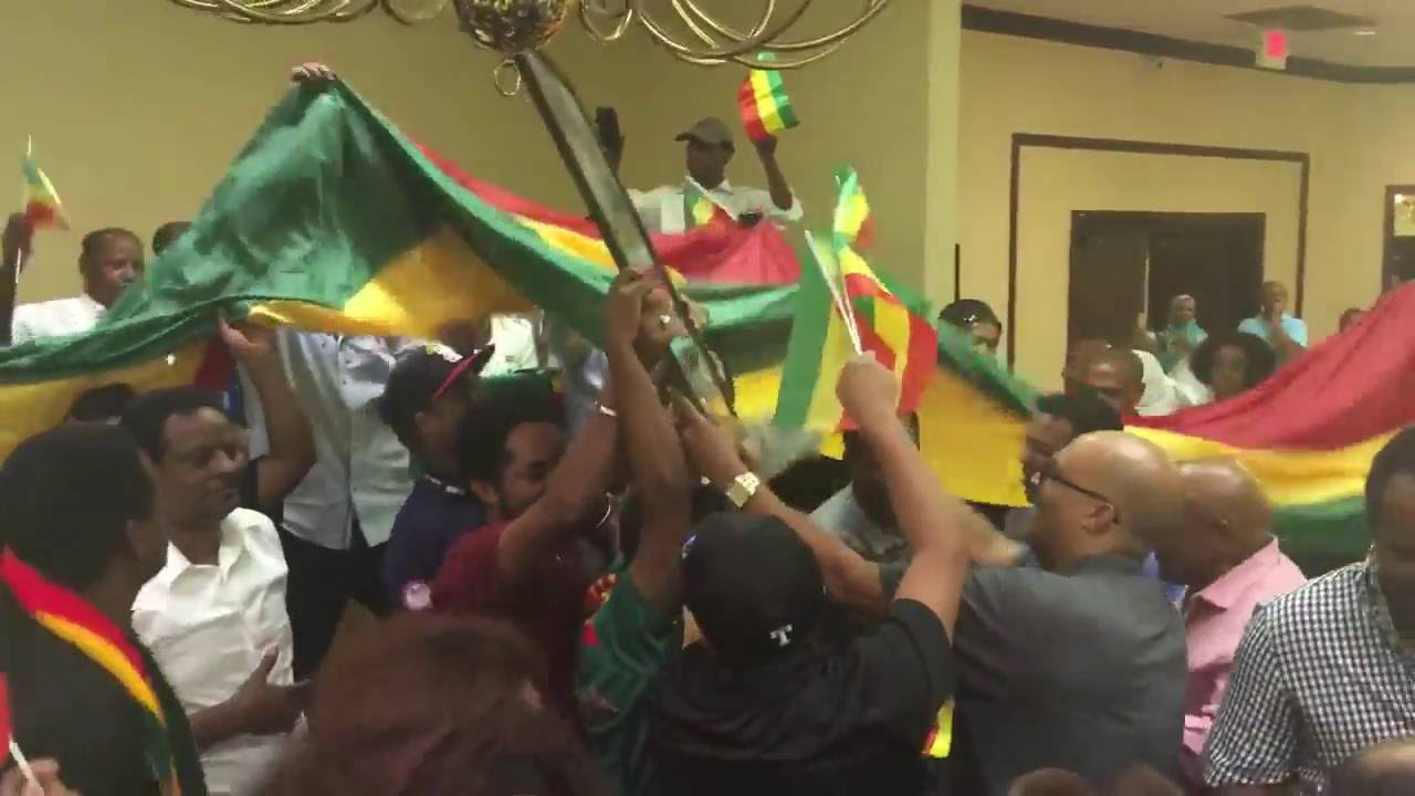 Ethiopia - When Oromo Protest meets Gondar Protest Dallas (Ethiopians in Dallas)