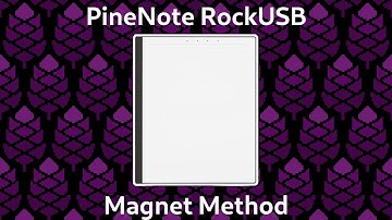 How to boot a PineNote into RockUSB mode using a magnet
