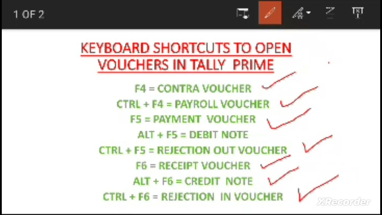 keyboard shortcuts to open vouchers in tally prime tallyshortcuts 