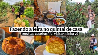 DA HORTA PRA MESA/ ALIMENTOS FRESCOS E SAUDÁVEIS/preparando nossos alimentos| fui visitar minha vó