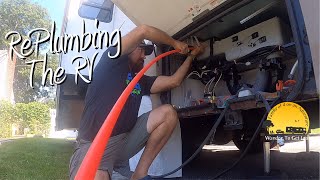 Almost RUINED the RV - Replumbing with Residential Pex | S2-E21