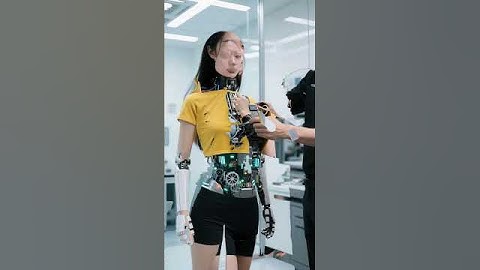 update electronic chip components of female humanoid robot neck #humanoidrobot #ai