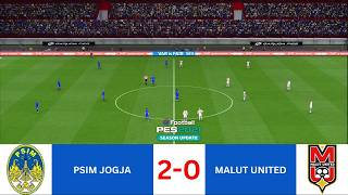 ⚽ PSIM JOGJA 2-0 MALUT UNITED - BRI SUPER LEAGUE 25/26 PES 2021