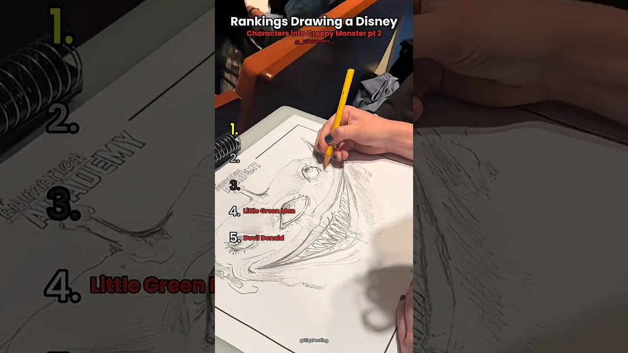 Turning Disney Characters into Monsters 💀. 