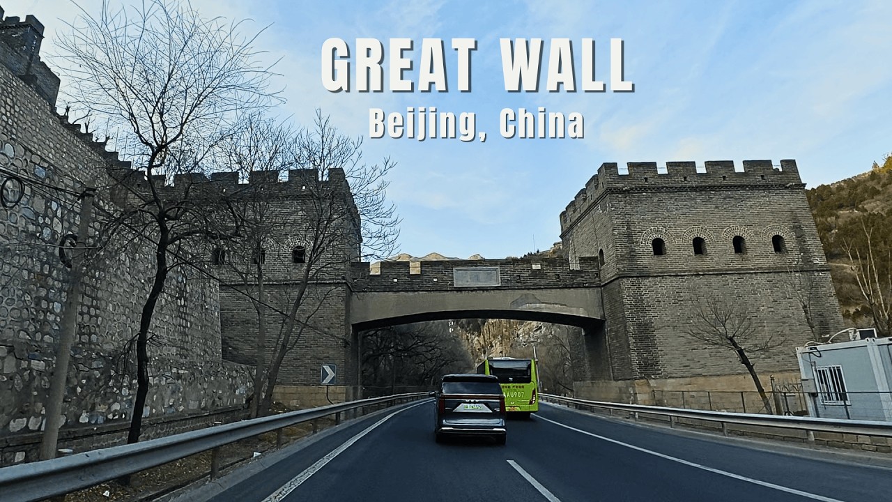 Highway Through the Great Wall Mountains | Beijing Drive | 4K