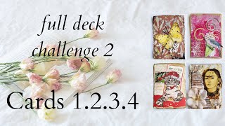 Altered Playing Cards, Full Deck Challenge W 1-4 #fulldeckchallenge2 #alteredplayingcards