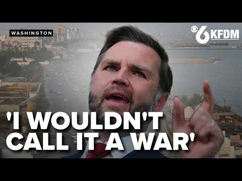 'I wouldn't call it a war' Vance gives latest on Iran