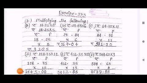 Maths class 4 chapter 13 exercise 13.5