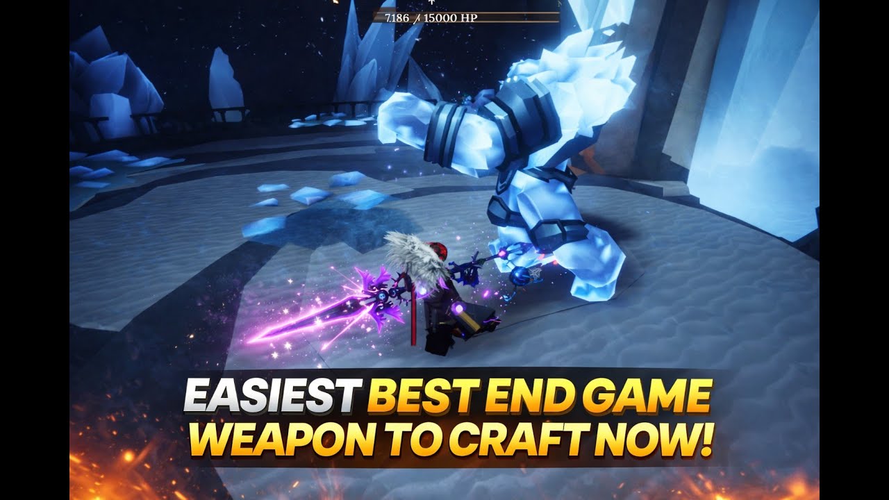 Создание ЛУЧШЕГО ОРУЖИЯ для финальной стадии игры в ROBLOX THE FORGE