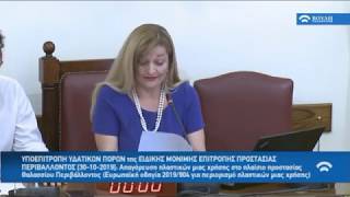 Υποεπιτροπή Υδατικών Πόρων | 30 Οκτωβρίου 2019