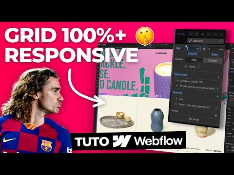 Tuto Webflow : Comment rendre sa grid responsive sur son site Webflow ? - Formation Webflow Coriace