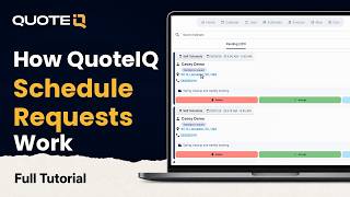 How QuoteIQ Schedule Requests Work | InstaSchedule Online Booking (Full Tutorial)