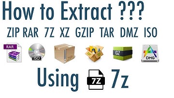 How to extract ZIP, RAR, 7Z, XZ, BZIP2, GZIP, TAR, DMZ, ISO ... files using 7z software