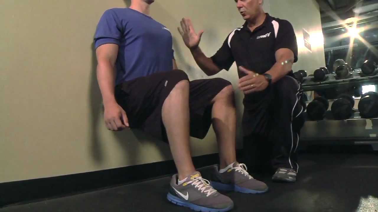 realFIT Wall Sit Time Test YouTube