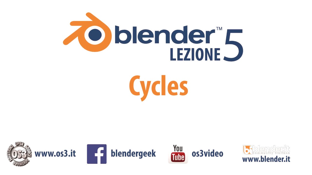 Corso Blender 2 78 Lezione 5 Cycles Youtube