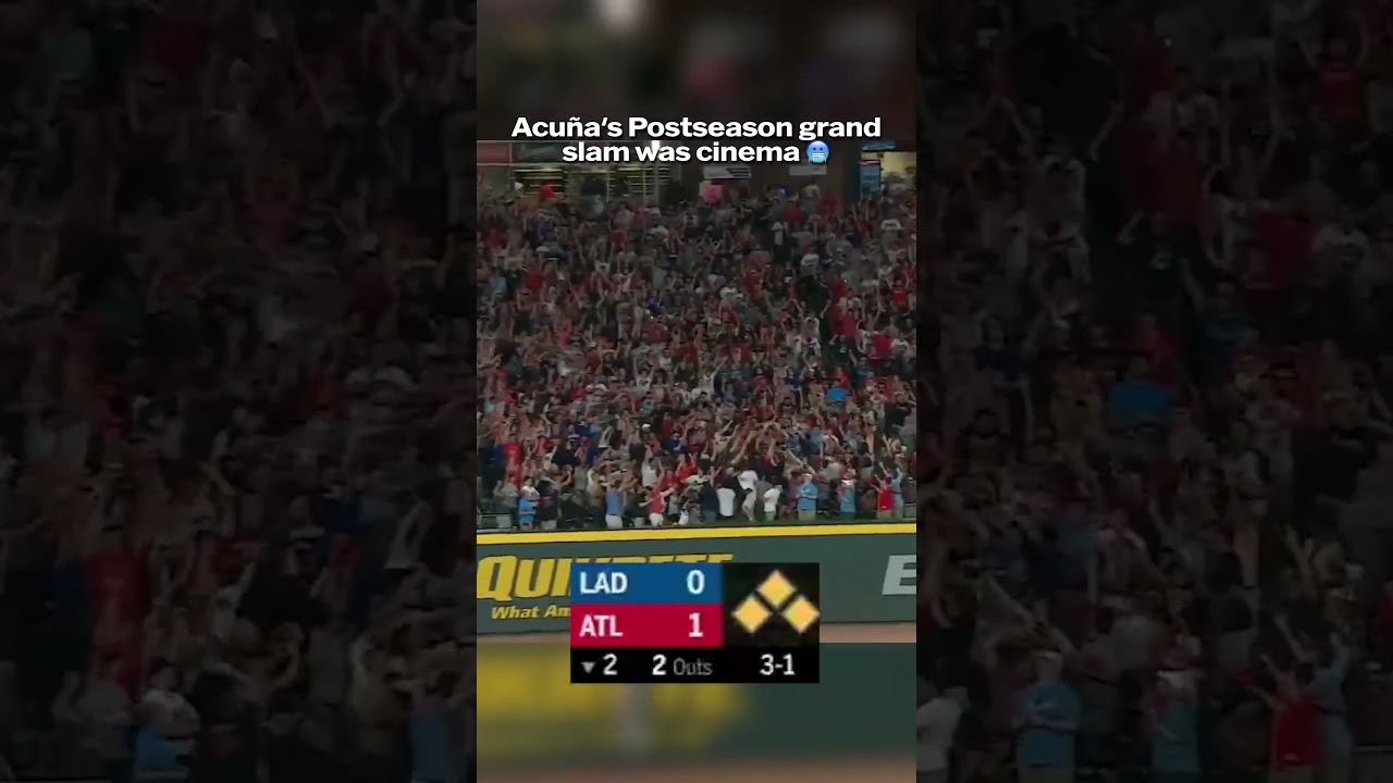 Ronald Acuña Jr. did this for the Braves as a rookie in the 2018 NLDS 🤯
