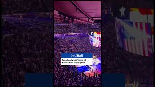 Fans boo Trump at Knicks game #knicks #booed #trump #fdt #maga #fafo #politics #liberal #america