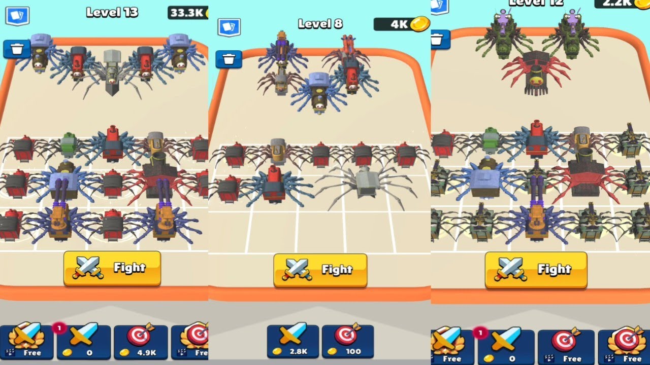 Bermaian Game Android Choo Choo Charles - Merge Horror : Choo Choo Train Level 7-13