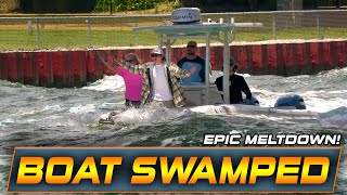 POINT PLEASANT CANAL MELTDOWN AFTER BOAT GETS SWAMPED ! | HAULOVER INLET BOATS | WAVY BOATS