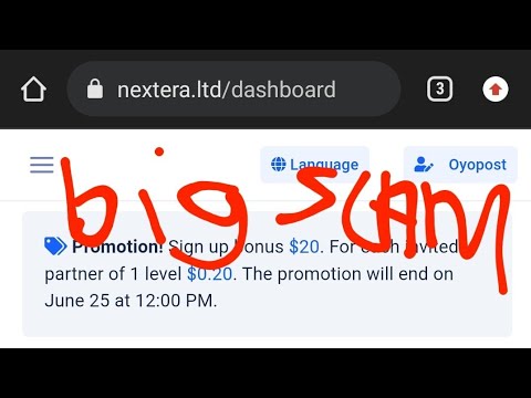 Nextera Review is Nextera.ltd legit or Scam $20 for $300 So Fake