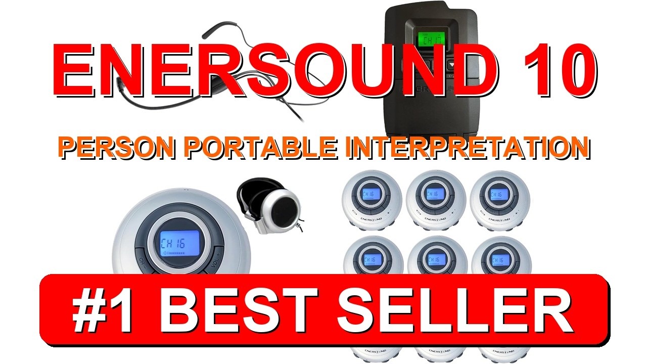 Enersound 10 Person Portable Interpretation Tour Guide System US Based Lifetime Warrant - B0DFDZN9HV