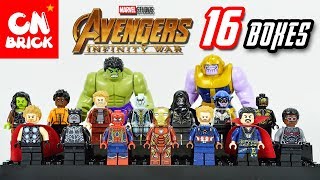 Unoffical 16 BOXES LEGO AVENGERS INFINITY WAR SY 1060 Unofficial LEGO lego videos