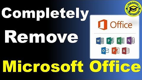 How to Completely Remove Or Uninstall Microsoft Office from Windows 11/ 10 | Remove  Office On Pc
