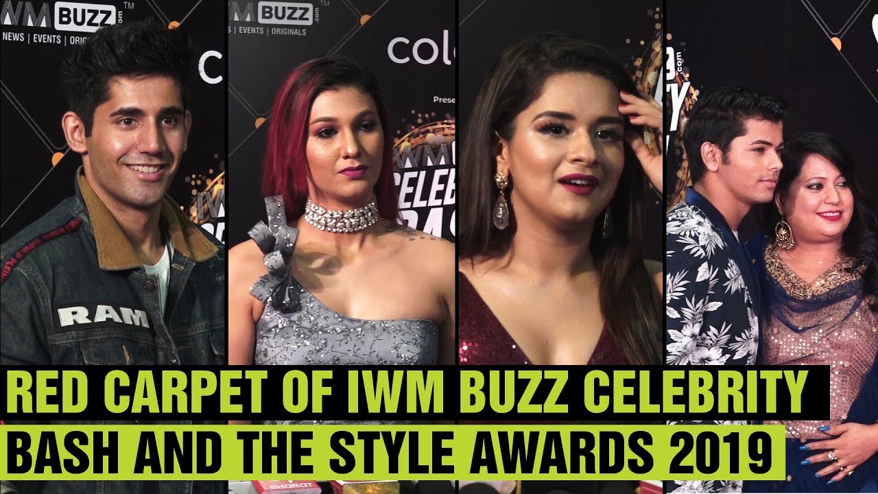 Red carpet of IWM BUZZ Celebrity Bash and the Style Awards 2019