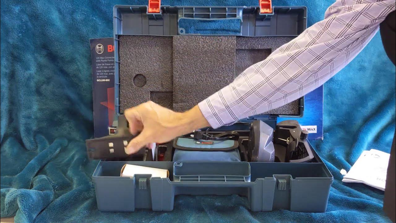 BOSCH GCL10080C 12V Max Connected CrossLine Laser YouTube