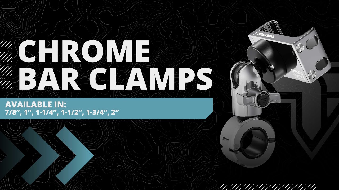 Tackform's Enduro Series Motorcycle Phone Mount with Vibration Dampening - Chrome Baby!
