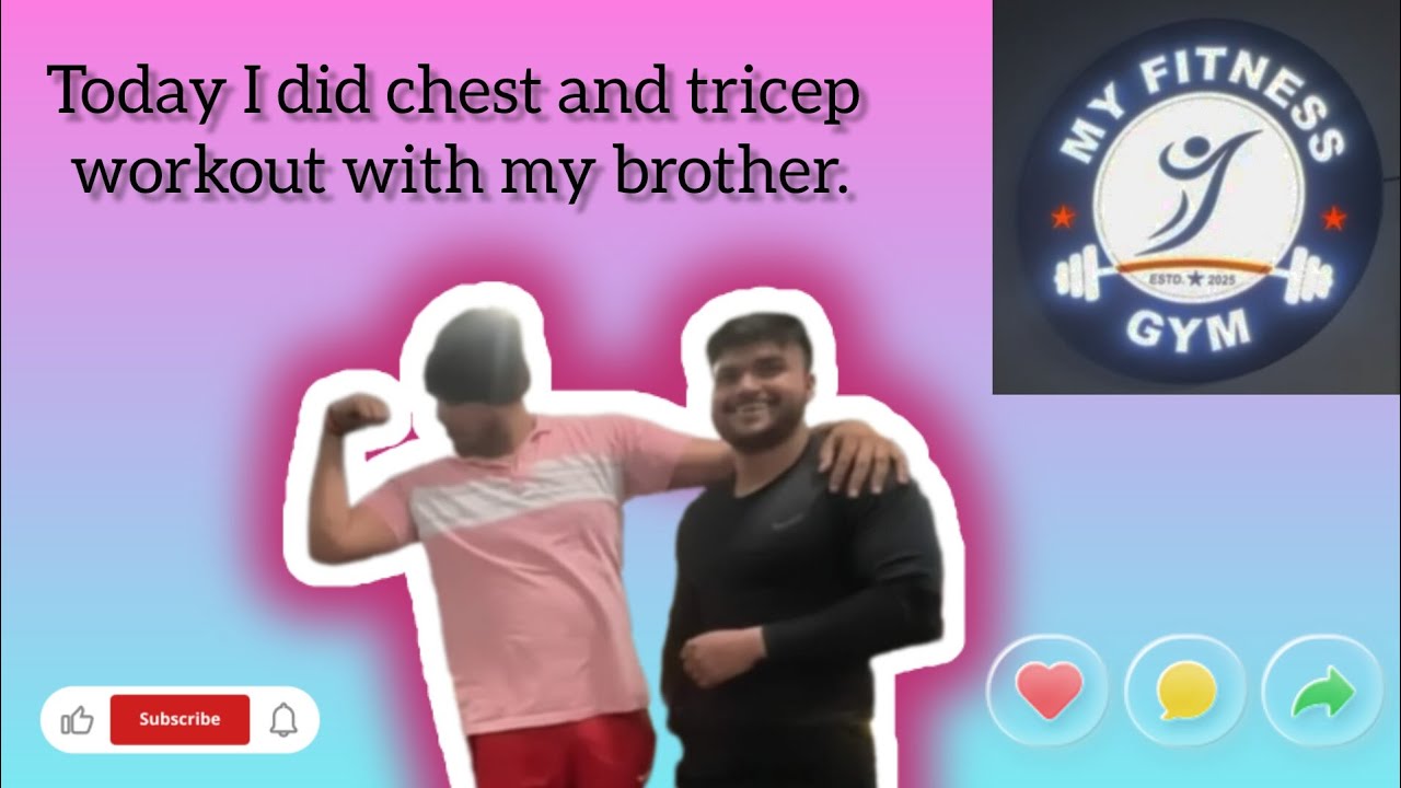 Gym workout tushar bhai ka sath ❤️👍🏻 