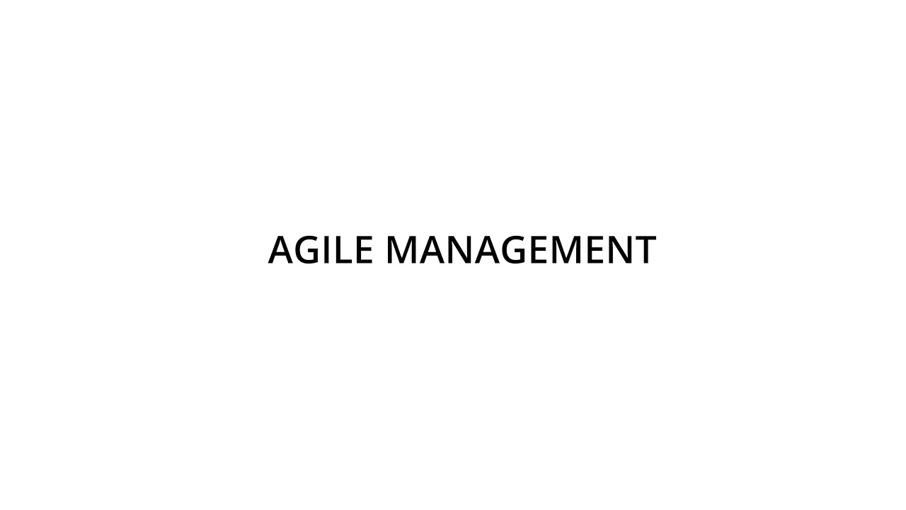 AGILE MANAGEMENT
