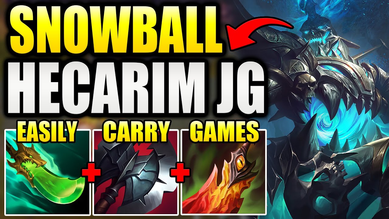 HOW TO PLAY HECARIM JUNGLE & EASILY SNOWBALL ANY GAME YOU PLAY.