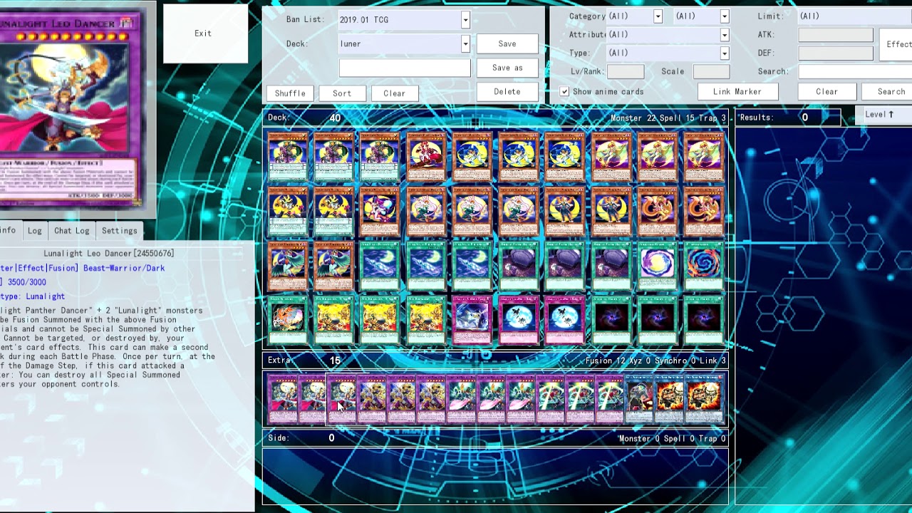 yu-gi-oh lunalight deck 2019